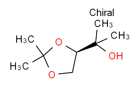 CAS No. 82268-15-3, (R)-2-(2,2-Dimethyl-1,3-dioxolan-4-yl)propan-2-ol
