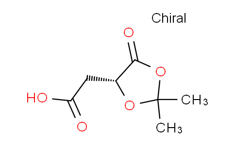 CAS No. 113278-68-5, (R)-2-(2,2-Dimethyl-5-oxo-1,3-dioxolan-4-yl)acetic acid