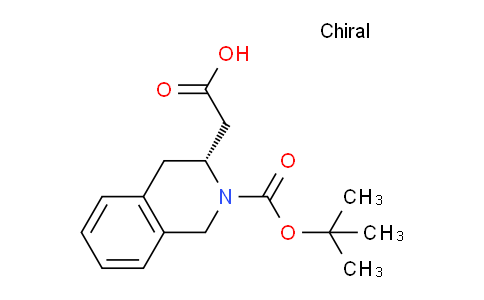 CAS No. 332064-64-9, (R)-2-(2-(tert-Butoxycarbonyl)-1,2,3,4-tetrahydroisoquinolin-3-yl)acetic acid