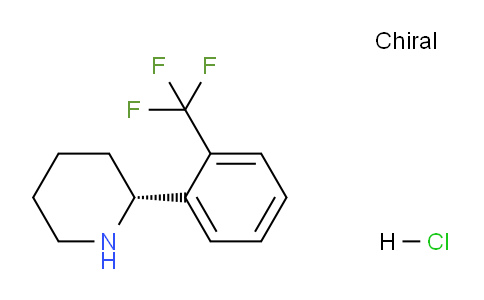 CAS No. 1391417-19-8, (R)-2-(2-(Trifluoromethyl)phenyl)piperidine hydrochloride