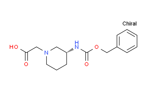 CAS No. 1354016-38-8, (R)-2-(3-(((Benzyloxy)carbonyl)amino)piperidin-1-yl)acetic acid