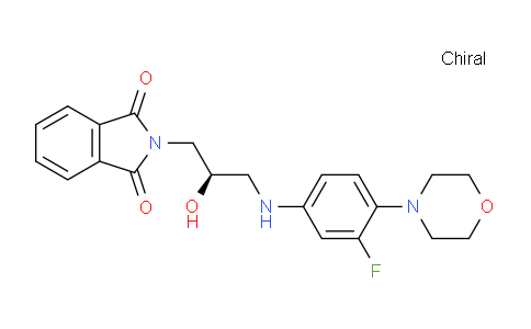 CAS No. 874340-08-6, (R)-2-(3-((3-Fluoro-4-morpholinophenyl)amino)-2-hydroxypropyl)isoindoline-1,3-dione