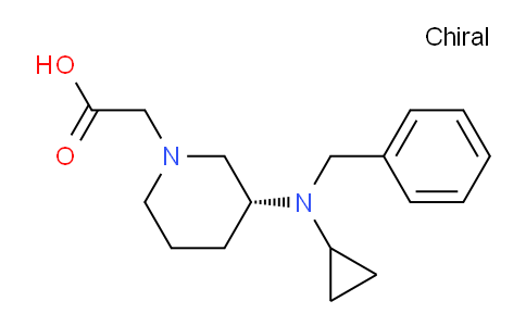 CAS No. 1354015-76-1, (R)-2-(3-(Benzyl(cyclopropyl)amino)piperidin-1-yl)acetic acid