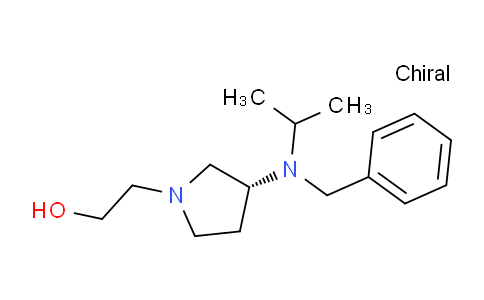 CAS No. 1353993-87-9, (R)-2-(3-(Benzyl(isopropyl)amino)pyrrolidin-1-yl)ethanol