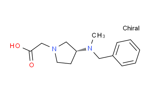 CAS No. 1353994-45-2, (R)-2-(3-(Benzyl(methyl)amino)pyrrolidin-1-yl)acetic acid