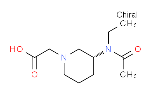 CAS No. 1354008-72-2, (R)-2-(3-(N-Ethylacetamido)piperidin-1-yl)acetic acid