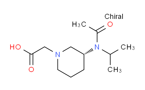 CAS No. 1354009-79-2, (R)-2-(3-(N-Isopropylacetamido)piperidin-1-yl)acetic acid