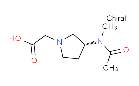 CAS No. 1354018-10-2, (R)-2-(3-(N-Methylacetamido)pyrrolidin-1-yl)acetic acid