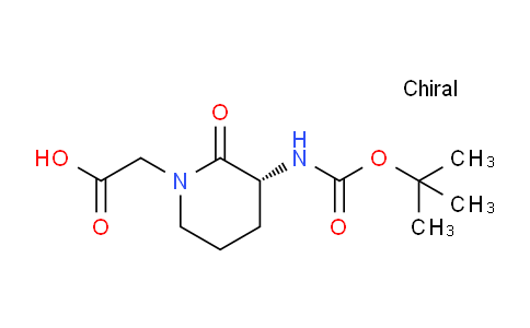 CAS No. 82611-51-6, (R)-2-(3-(tert-Butoxycarbonylamino)-2-oxopiperidin-1-yl)acetic acid