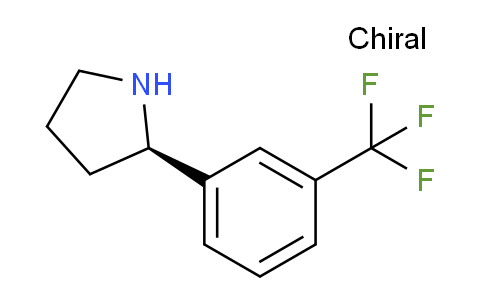 CAS No. 1228566-45-7, (R)-2-(3-(Trifluoromethyl)phenyl)pyrrolidine