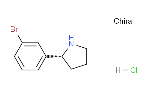 CAS No. 1391550-13-2, (R)-2-(3-Bromophenyl)pyrrolidine hydrochloride