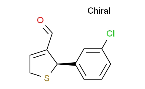 CAS No. 1255188-96-5, (R)-2-(3-Chlorophenyl)-2,5-dihydrothiophene-3-carbaldehyde