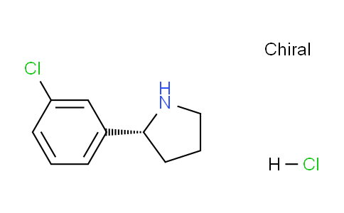 CAS No. 1360442-43-8, (R)-2-(3-Chlorophenyl)pyrrolidine hydrochloride