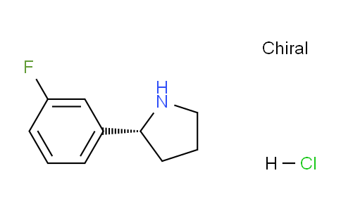 CAS No. 1364890-61-8, (R)-2-(3-Fluorophenyl)pyrrolidine hydrochloride