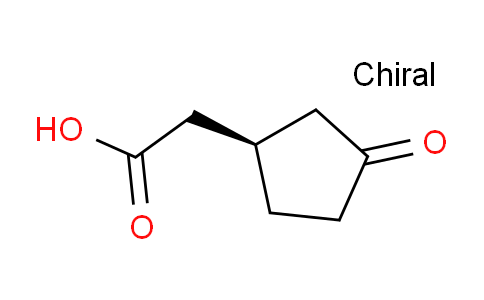 CAS No. 2630-44-6, (R)-2-(3-Oxocyclopentyl)acetic acid