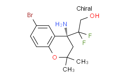 CAS No. 1415108-83-6, (R)-2-(4-Amino-6-bromo-2,2-dimethylchroman-4-yl)-2,2-difluoroethanol