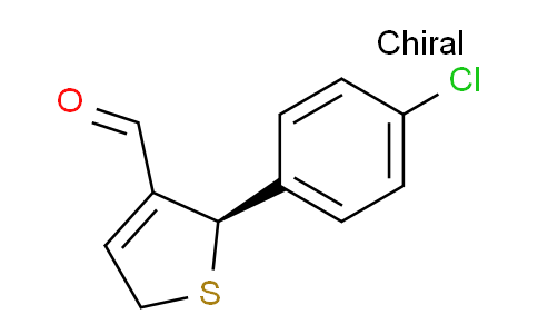 CAS No. 1255188-99-8, (R)-2-(4-Chlorophenyl)-2,5-dihydrothiophene-3-carbaldehyde