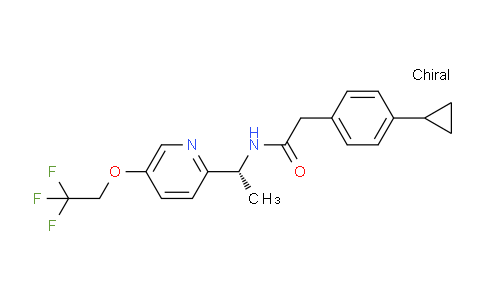 CAS No. 953778-63-7, (R)-2-(4-Cyclopropylphenyl)-N-(1-(5-(2,2,2-trifluoroethoxy)pyridin-2-yl)ethyl)acetamide