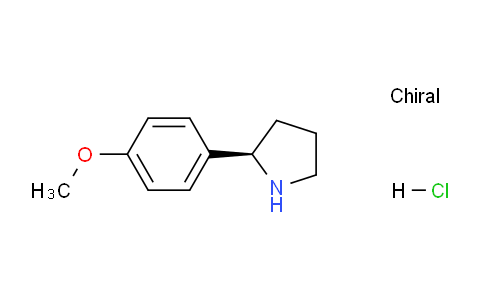 CAS No. 1227798-75-5, (R)-2-(4-Methoxyphenyl)pyrrolidine hydrochloride