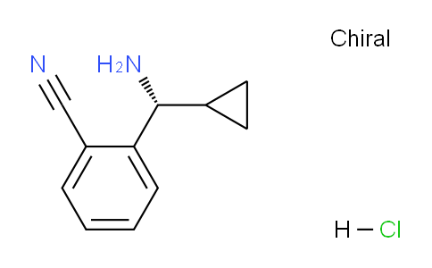 CAS No. 1213004-19-3, (R)-2-(Amino(cyclopropyl)methyl)benzonitrile hydrochloride