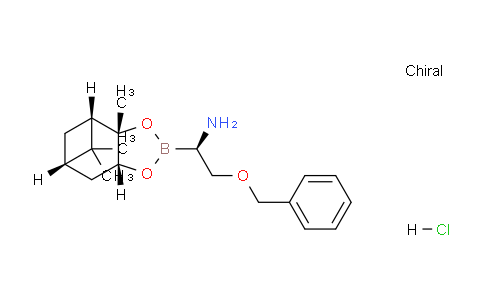 CAS No. 319009-76-2, (R)-2-(Benzyloxy)-1-((3aS,4S,6S,7aR)-3a,5,5-trimethylhexahydro-4,6-methanobenzo[d][1,3,2]dioxaborol-2-yl)ethanamine hydrochloride