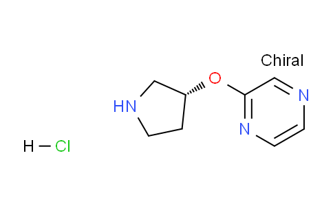 CAS No. 1264035-13-3, (R)-2-(Pyrrolidin-3-yloxy)pyrazine hydrochloride