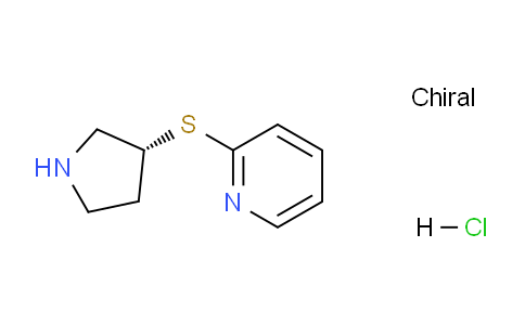 CAS No. 1417789-10-6, (R)-2-(Pyrrolidin-3-ylthio)pyridine hydrochloride