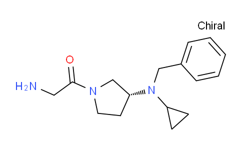 CAS No. 1354003-64-7, (R)-2-Amino-1-(3-(benzyl(cyclopropyl)amino)pyrrolidin-1-yl)ethanone
