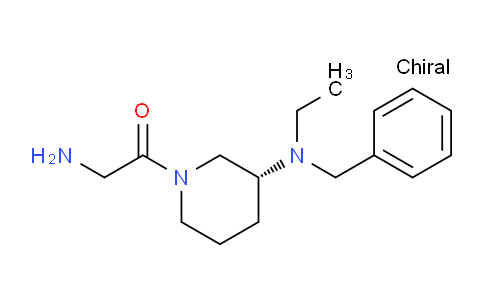 CAS No. 1353994-17-8, (R)-2-Amino-1-(3-(benzyl(ethyl)amino)piperidin-1-yl)ethanone