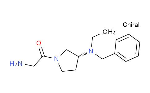 CAS No. 1353993-93-7, (R)-2-Amino-1-(3-(benzyl(ethyl)amino)pyrrolidin-1-yl)ethanone