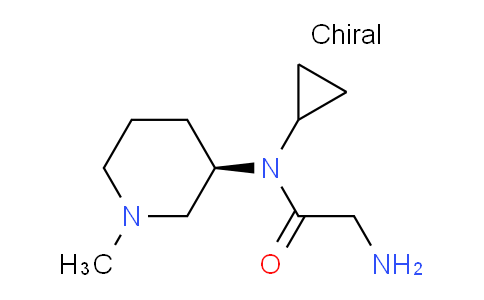 CAS No. 1354007-55-8, (R)-2-Amino-N-cyclopropyl-N-(1-methylpiperidin-3-yl)acetamide