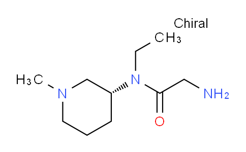 CAS No. 1353992-74-1, (R)-2-Amino-N-ethyl-N-(1-methylpiperidin-3-yl)acetamide