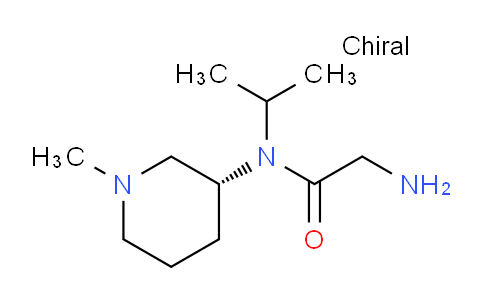 CAS No. 1354008-78-8, (R)-2-Amino-N-isopropyl-N-(1-methylpiperidin-3-yl)acetamide
