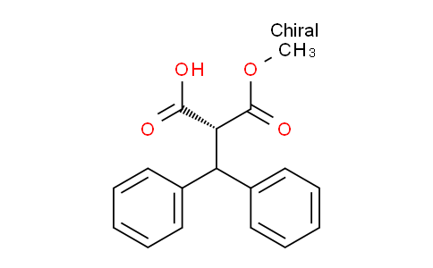 CAS No. 161869-02-9, (R)-2-Benzhydryl-3-methoxy-3-oxopropanoic acid