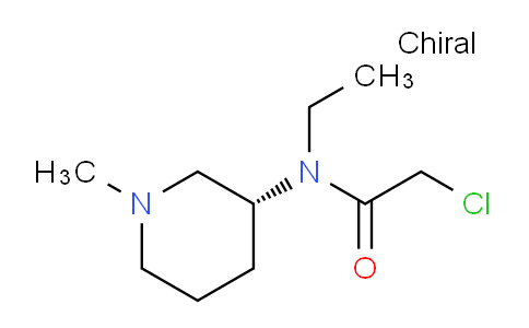 CAS No. 1353997-69-9, (R)-2-Chloro-N-ethyl-N-(1-methylpiperidin-3-yl)acetamide