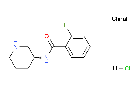 CAS No. 1286207-09-7, (R)-2-Fluoro-N-(piperidin-3-yl)benzamide hydrochloride