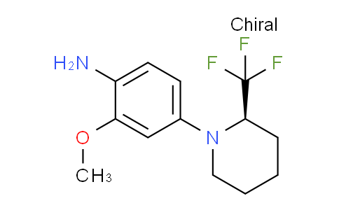 CAS No. 1416348-79-2, (R)-2-Methoxy-4-(2-trifluoromethyl-piperidin-1-yl)-aniline