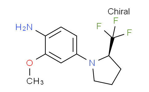 CAS No. 1416348-78-1, (R)-2-Methoxy-4-(2-trifluoromethyl-pyrrolidin-1-yl)aniline