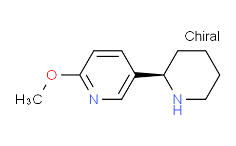 CAS No. 1134621-24-1, (R)-2-Methoxy-5-(piperidin-2-yl)pyridine
