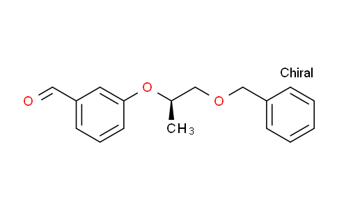 CAS No. 1646867-35-7, (R)-3-((1-(Benzyloxy)propan-2-yl)oxy)benzaldehyde