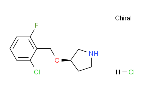 CAS No. 1289584-83-3, (R)-3-((2-Chloro-6-fluorobenzyl)oxy)pyrrolidine hydrochloride