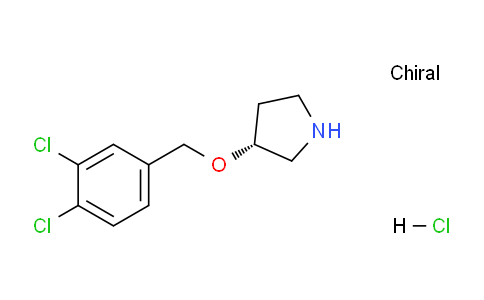 CAS No. 1261234-83-6, (R)-3-((3,4-Dichlorobenzyl)oxy)pyrrolidine hydrochloride