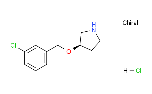 CAS No. 1264035-27-9, (R)-3-((3-Chlorobenzyl)oxy)pyrrolidine hydrochloride