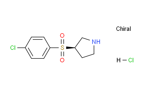 CAS No. 1353995-42-2, (R)-3-((4-Chlorophenyl)sulfonyl)pyrrolidine hydrochloride