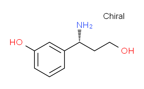 CAS No. 1212854-19-7, (R)-3-(1-Amino-3-hydroxypropyl)phenol