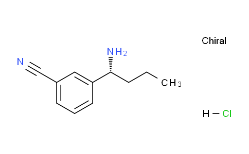 CAS No. 1212968-03-0, (R)-3-(1-Aminobutyl)benzonitrile hydrochloride