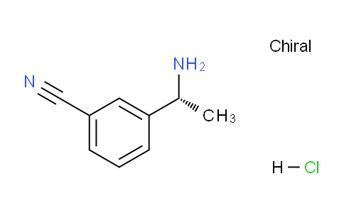 CAS No. 1286693-23-9, (R)-3-(1-Aminoethyl)benzonitrile hydrochloride