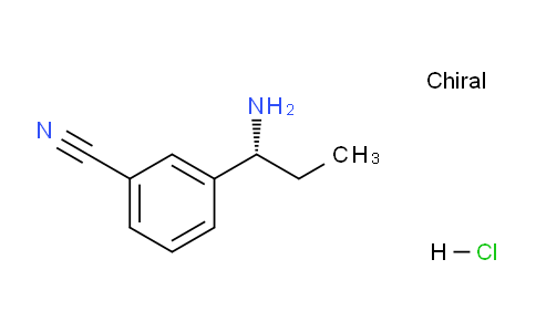 CAS No. 1253792-93-6, (R)-3-(1-Aminopropyl)benzonitrile hydrochloride