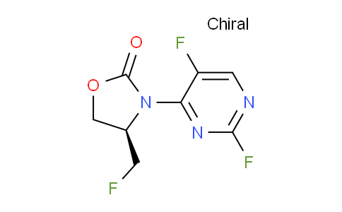 CAS No. 1628810-38-7, (R)-3-(2,5-Difluoropyrimidin-4-yl)-4-(fluoromethyl)oxazolidin-2-one