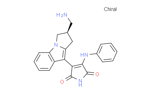 CAS No. 950751-58-3, (R)-3-(2-(Aminomethyl)-2,3-dihydro-1H-pyrrolo[1,2-a]indol-9-yl)-4-(phenylamino)-1H-pyrrole-2,5-dione
